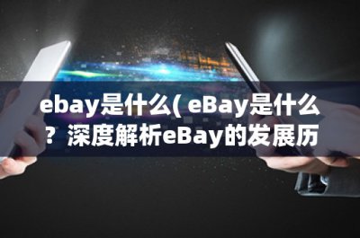 ​ebay是什么( eBay是什么？深度解析eBay的发展历程和商业模式 )