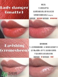 mac子弹头试色图片 mac子弹头口红色号大全