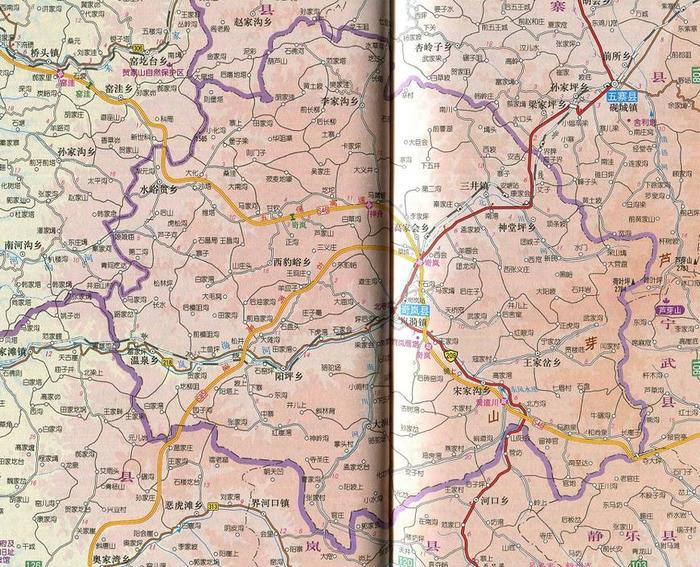 山西省岢岚县，地名源于贺兰山，中国第一个卫星发射基地所在地