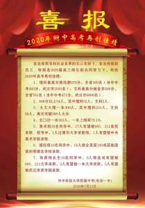 ​2021年华科附中高中分配生候选名单公布