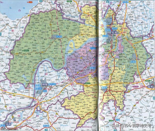 安徽省地图各县分布图(安徽省各市县地图)(88)