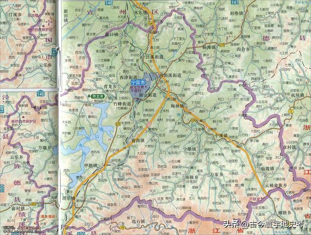 安徽省地图各县分布图(安徽省各市县地图)(96)