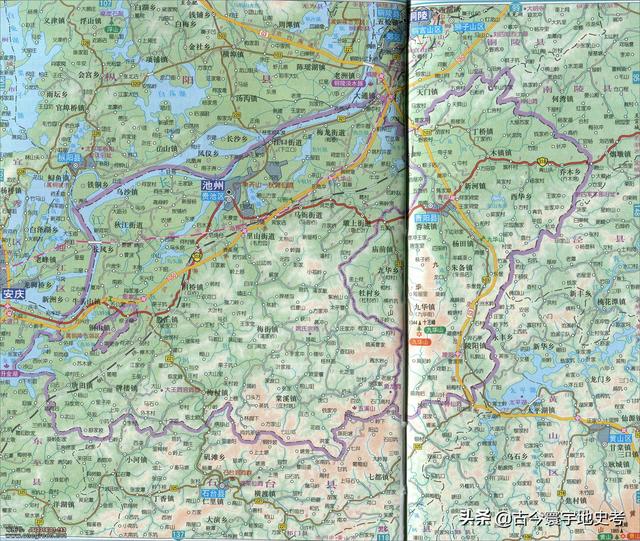 安徽省地图各县分布图(安徽省各市县地图)(41)