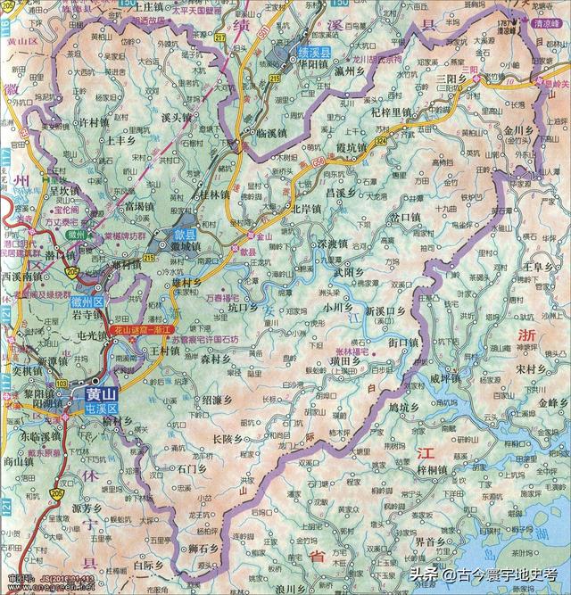 安徽省地图各县分布图(安徽省各市县地图)(70)