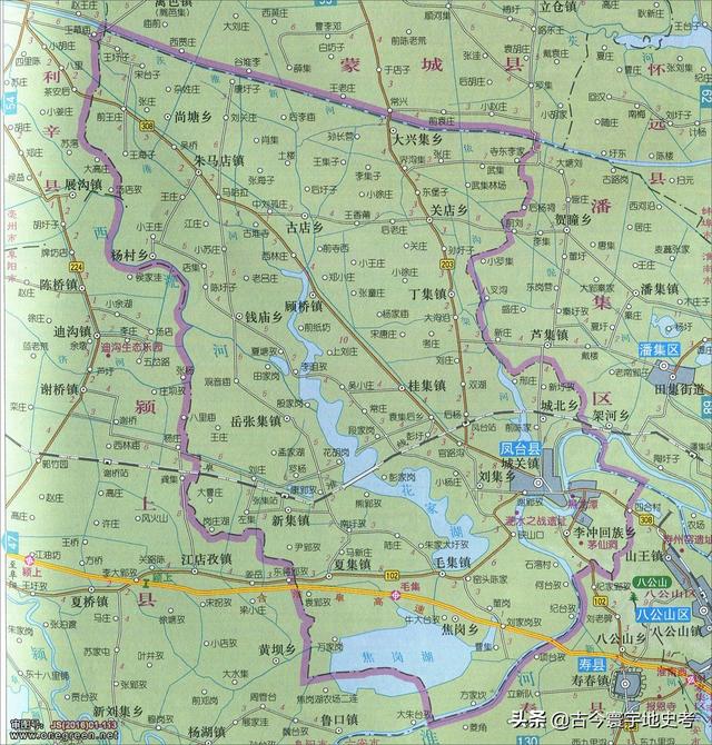 安徽省地图各县分布图(安徽省各市县地图)(64)