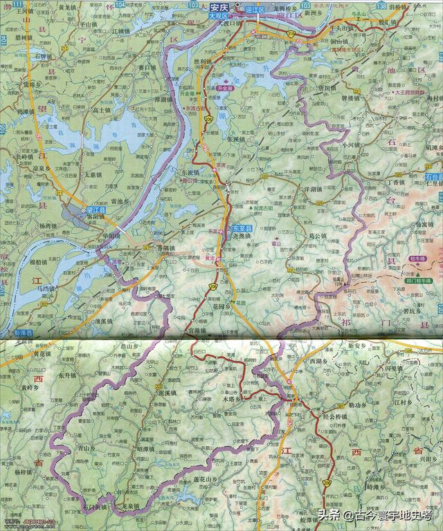 安徽省地图各县分布图(安徽省各市县地图)(40)
