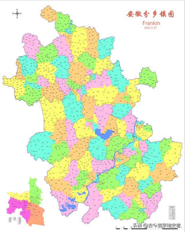 安徽省地图各县分布图(安徽省各市县地图)(3)
