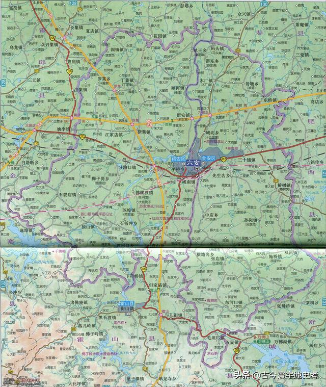 安徽省地图各县分布图(安徽省各市县地图)(104)