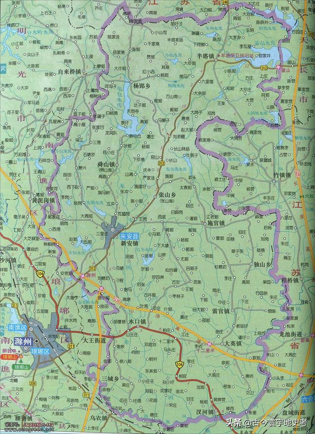 安徽省地图各县分布图(安徽省各市县地图)(48)