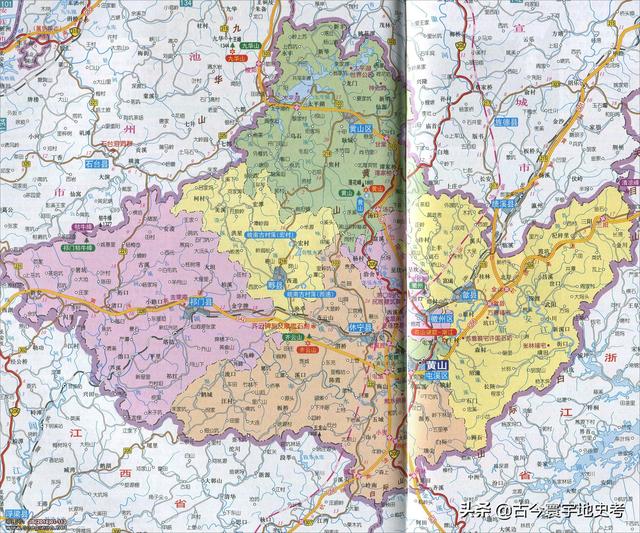 安徽省地图各县分布图(安徽省各市县地图)(67)