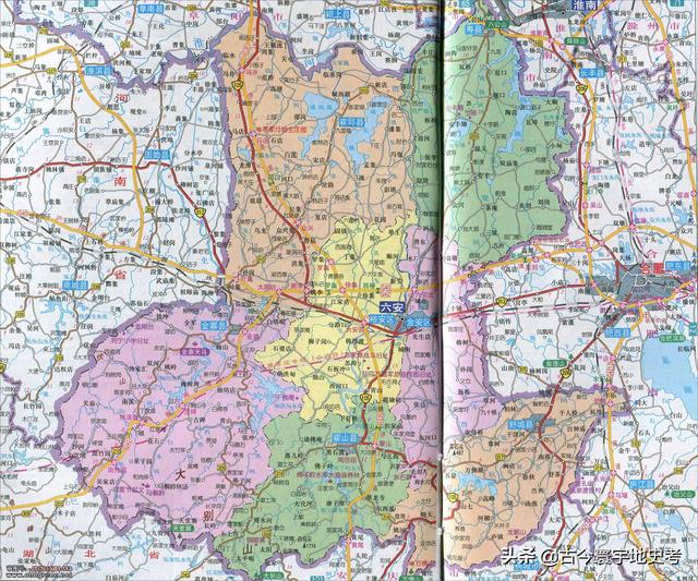 安徽省地图各县分布图(安徽省各市县地图)(98)