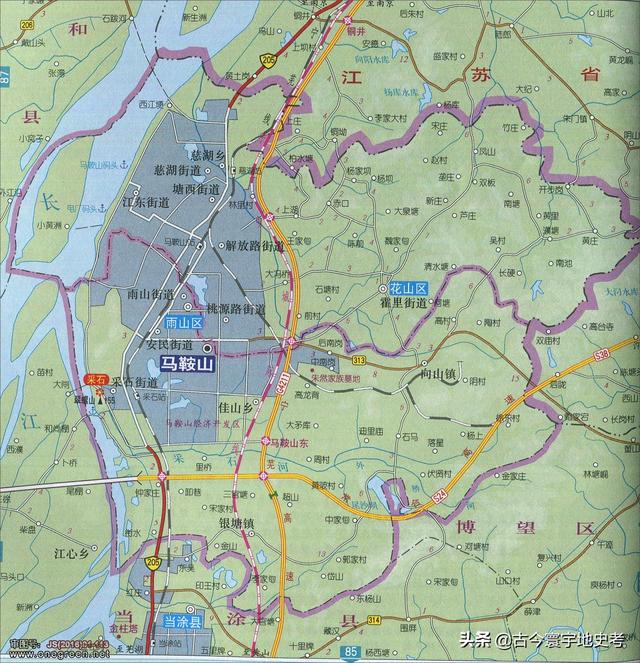 安徽省地图各县分布图(安徽省各市县地图)(77)