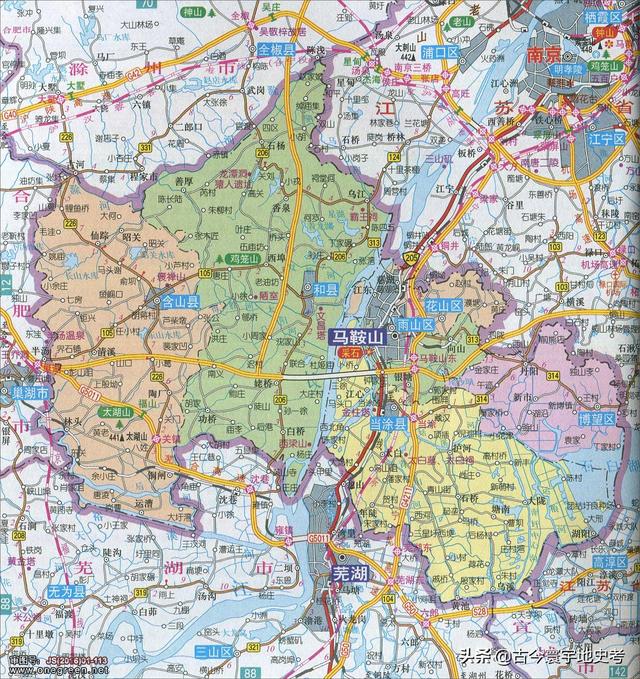 安徽省地图各县分布图(安徽省各市县地图)(74)