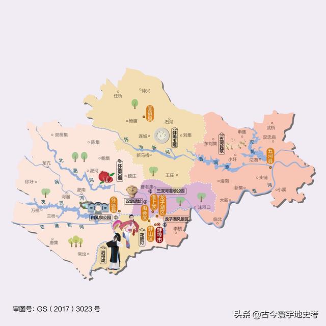 安徽省地图各县分布图(安徽省各市县地图)(24)