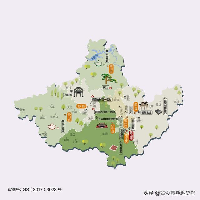 安徽省地图各县分布图(安徽省各市县地图)(68)