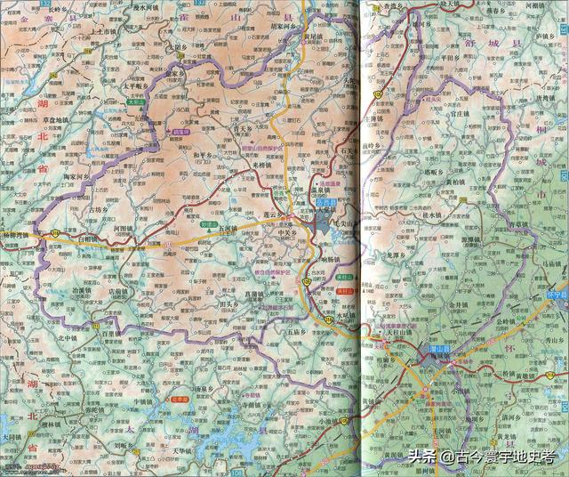 安徽省地图各县分布图(安徽省各市县地图)(21)