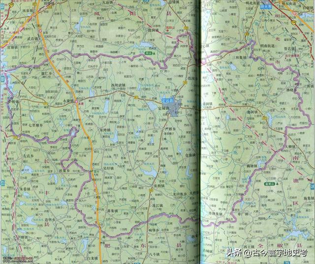 安徽省地图各县分布图(安徽省各市县地图)(46)