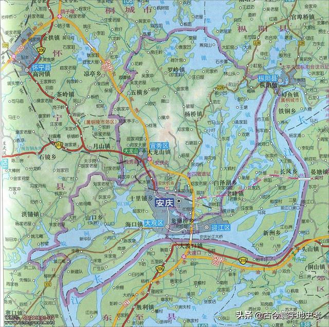 安徽省地图各县分布图(安徽省各市县地图)(20)