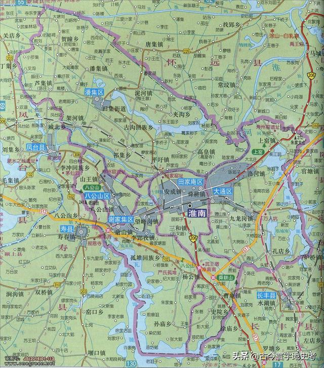 安徽省地图各县分布图(安徽省各市县地图)(65)