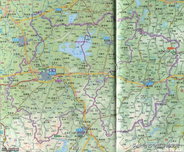 安徽省地图各县分布图(安徽省各市县地图)(97)