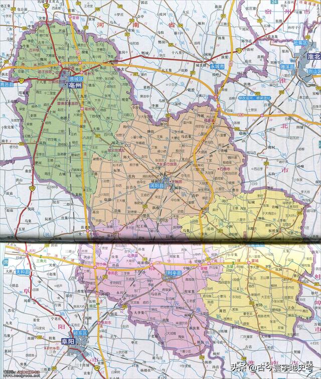 安徽省地图各县分布图(安徽省各市县地图)(33)