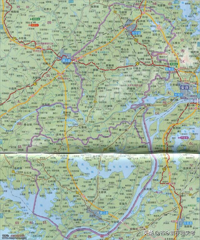 安徽省地图各县分布图(安徽省各市县地图)(17)