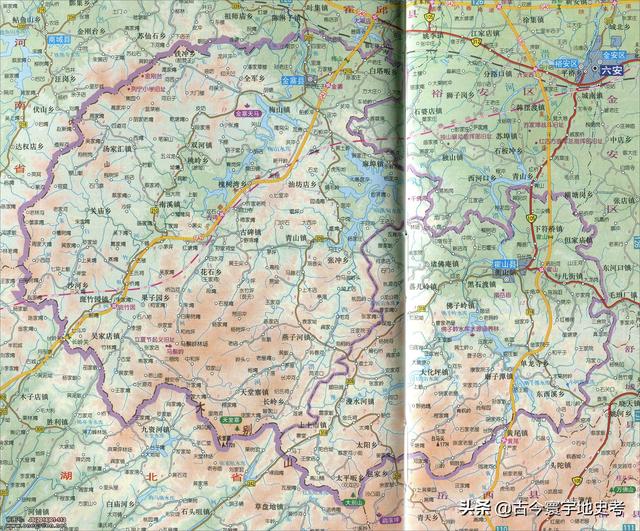 安徽省地图各县分布图(安徽省各市县地图)(100)