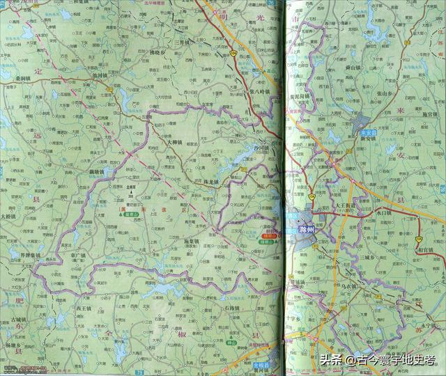 安徽省地图各县分布图(安徽省各市县地图)(49)