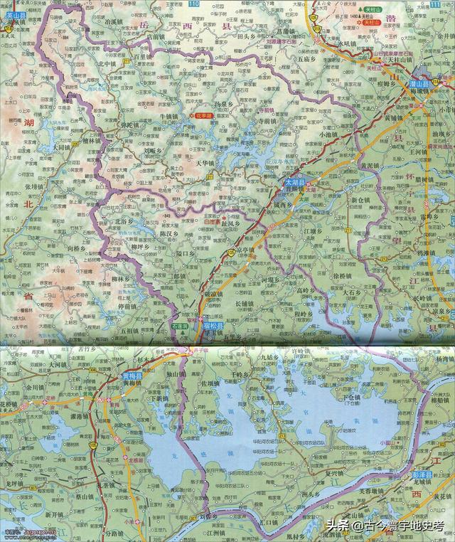 安徽省地图各县分布图(安徽省各市县地图)(18)