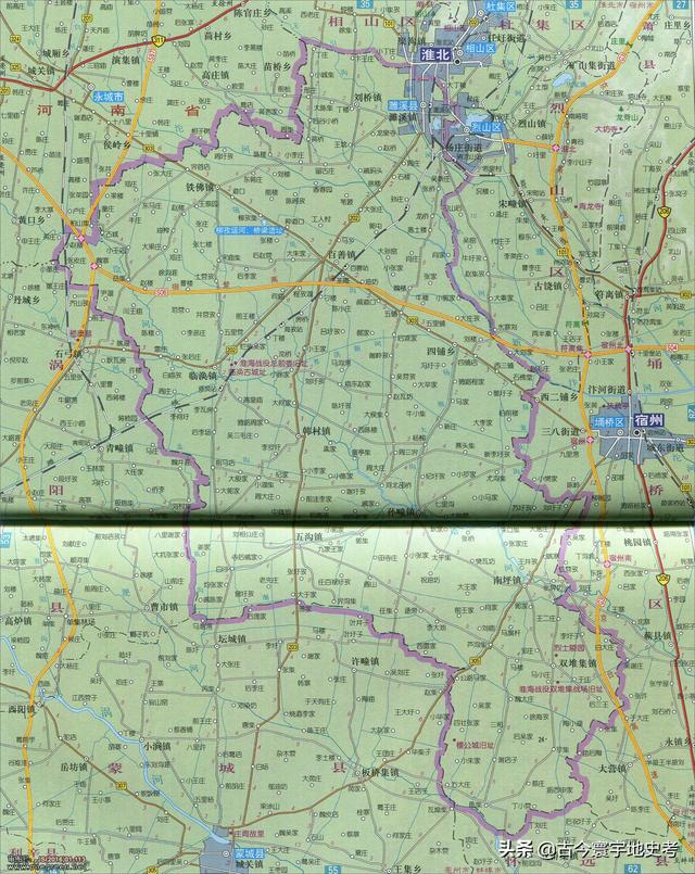 安徽省地图各县分布图(安徽省各市县地图)(61)