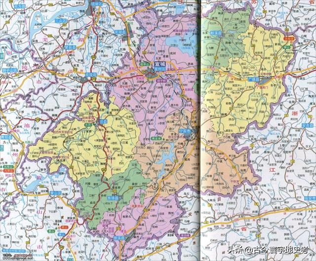 安徽省地图各县分布图(安徽省各市县地图)(92)