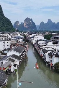 桂林遭遇1998年以来最大洪水:游客已基本撤离