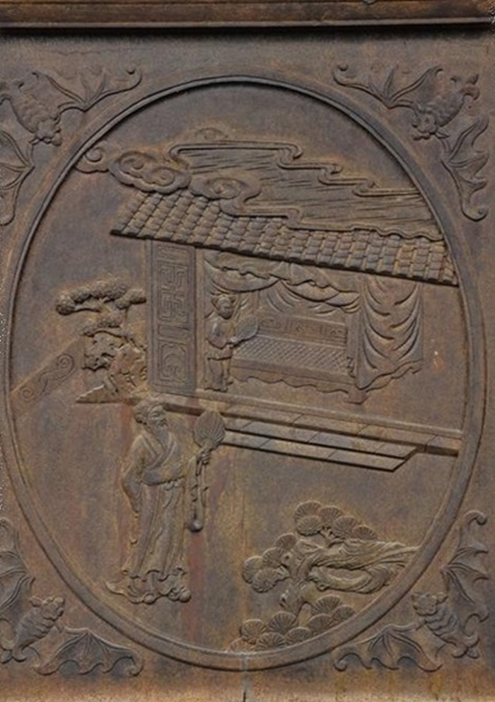 “扇枕温衾”木雕。