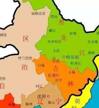 东三省地图(东三省地图高清版大图)