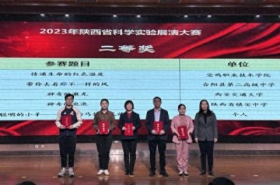 ​宝鸡职业技学院师生在2023年陕西省科学实验展演大赛中荣获佳绩