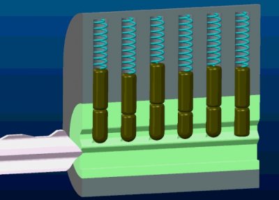 ​开锁原理动图，锁是这样被打开的