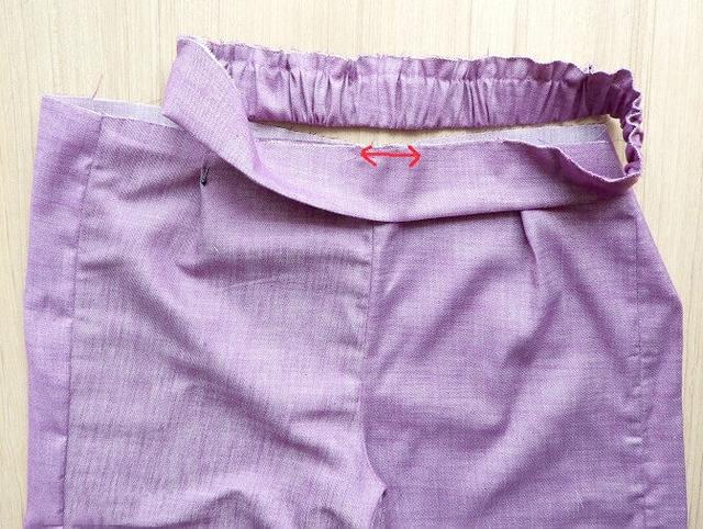 怎么将直筒裤变成紧腿裤(新手学做一条直筒裤练习)(24)