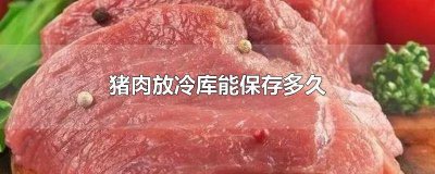 ​猪肉能够冷藏多久 猪肉能冷藏多久