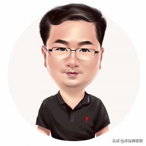 ​换一张新头像吧 大叔手绘立体漫画头像 老板气质 非同一般