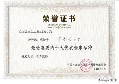 ​优质超级稻宜香优2115，种植面积超1500万亩，产量高、米质优