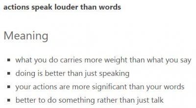 ​英语习语：事实胜于雄辩