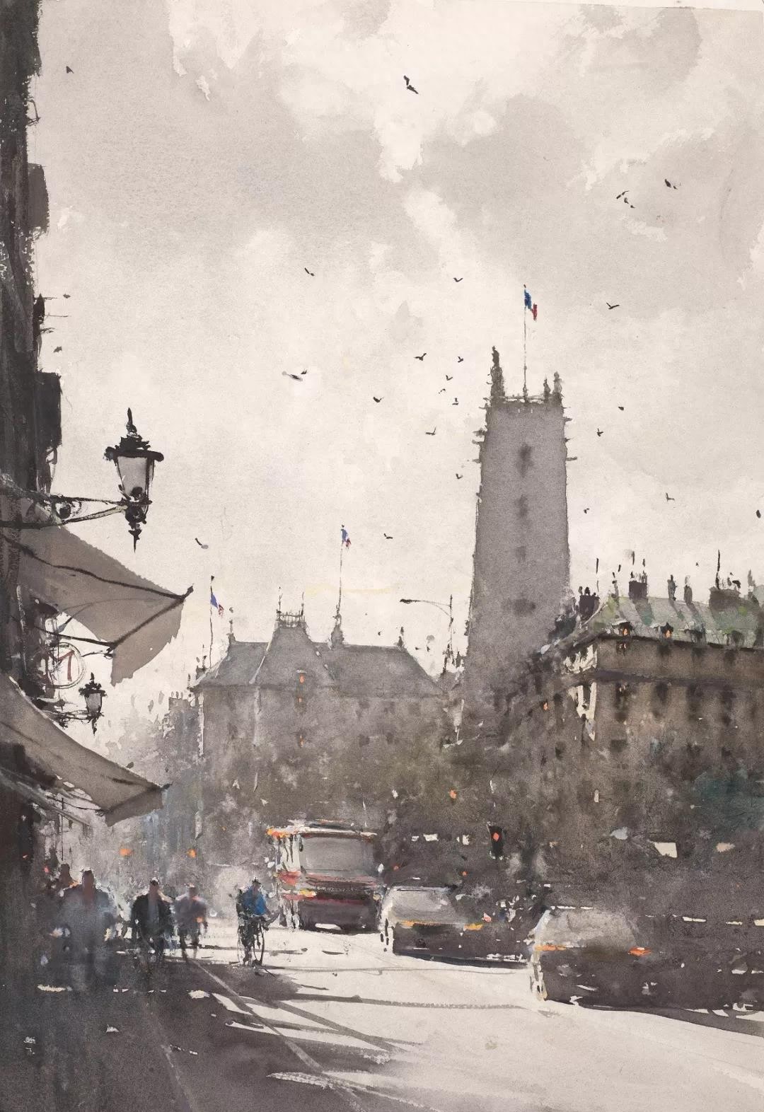 国际水彩大师—约瑟夫·祖布克维奇水彩作品