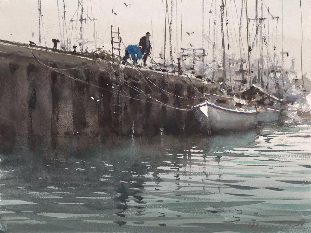 国际水彩大师—约瑟夫·祖布克维奇水彩作品