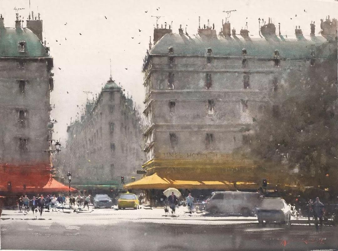 国际水彩大师—约瑟夫·祖布克维奇水彩作品