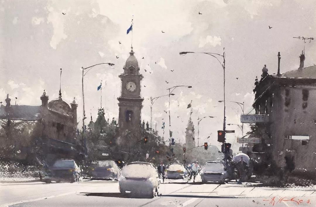 国际水彩大师—约瑟夫·祖布克维奇水彩作品