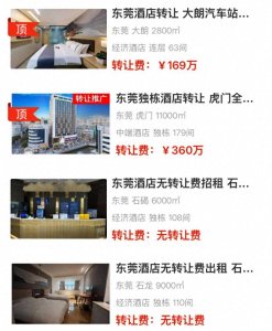 ​东莞酒店转让信息网站 202512期｜酒店转让平台