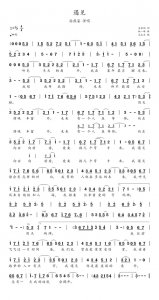 ​简谱：《遇见》-孙燕姿演唱