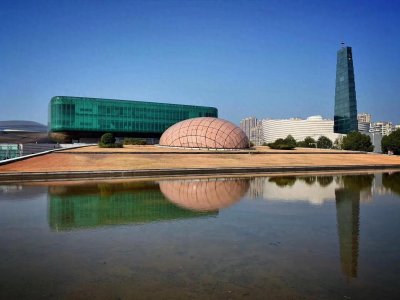 ​金陵冬影-金陵图书馆江苏大剧院