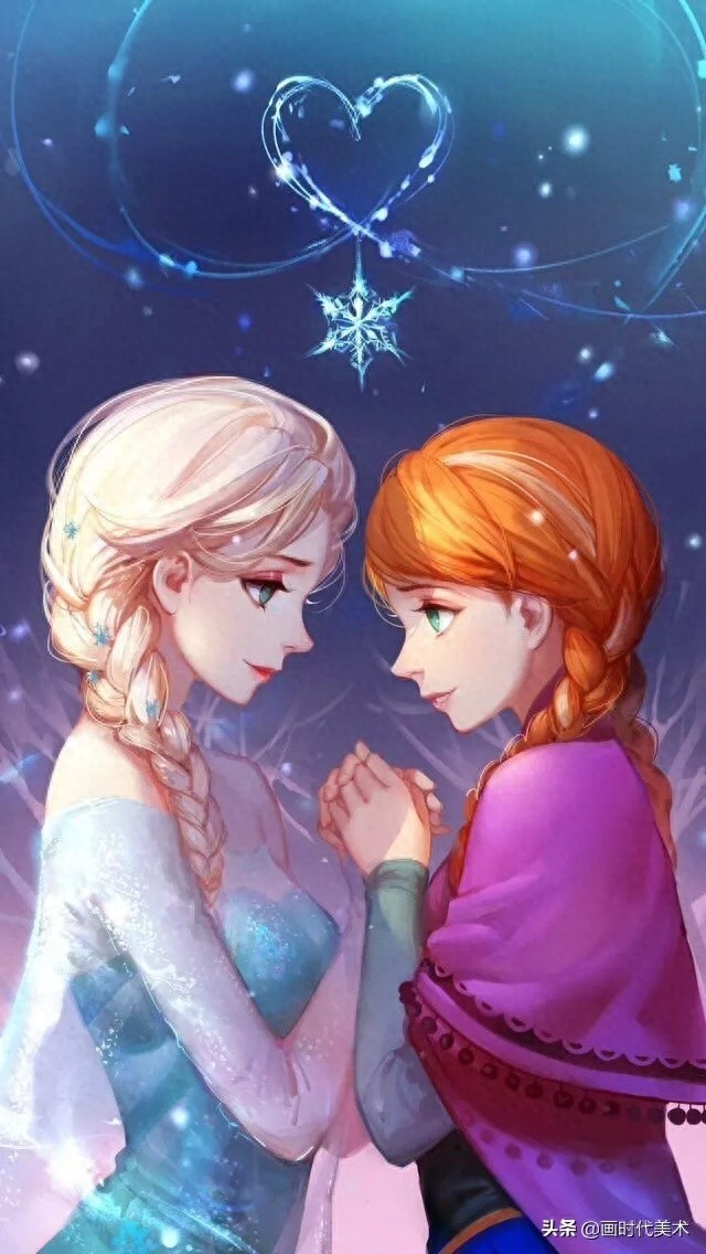 分享一组精美的冰雪奇缘艾莎手机壁纸