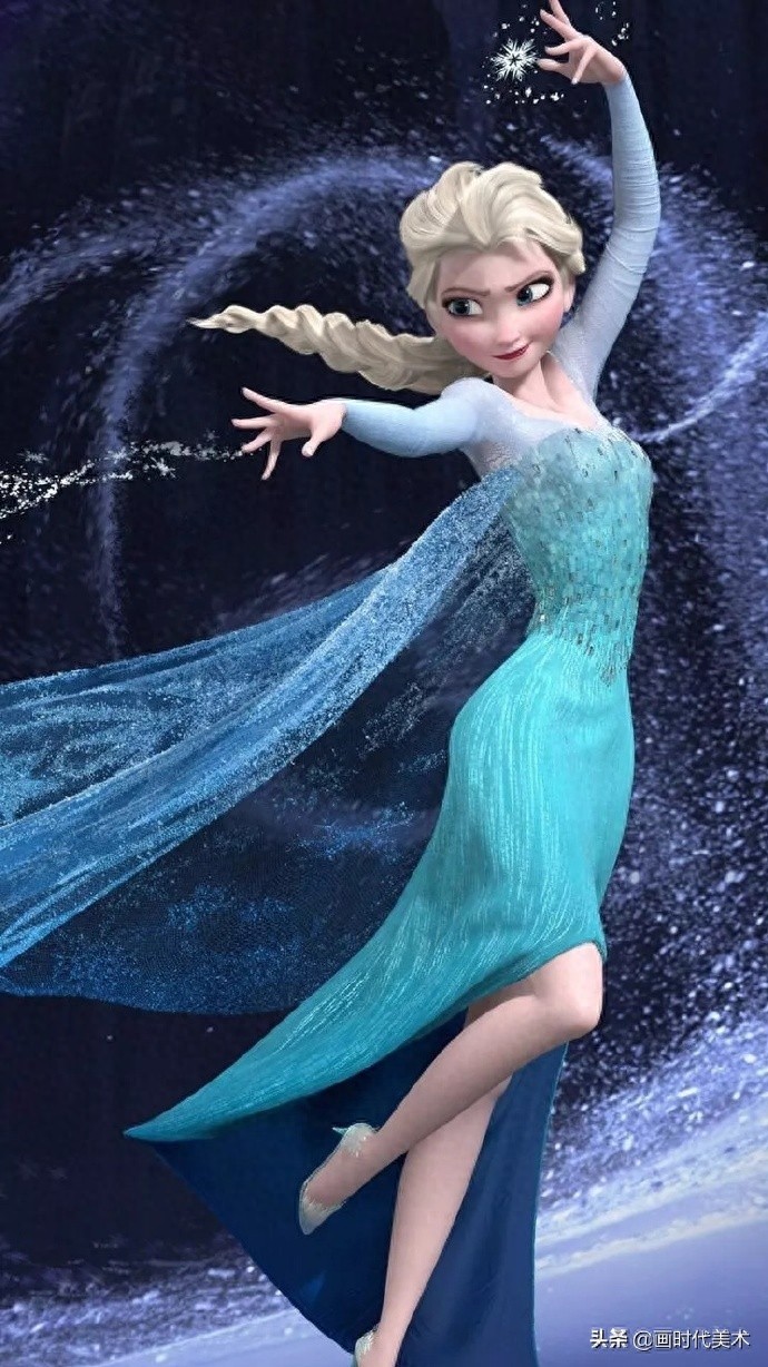 分享一组精美的冰雪奇缘艾莎手机壁纸